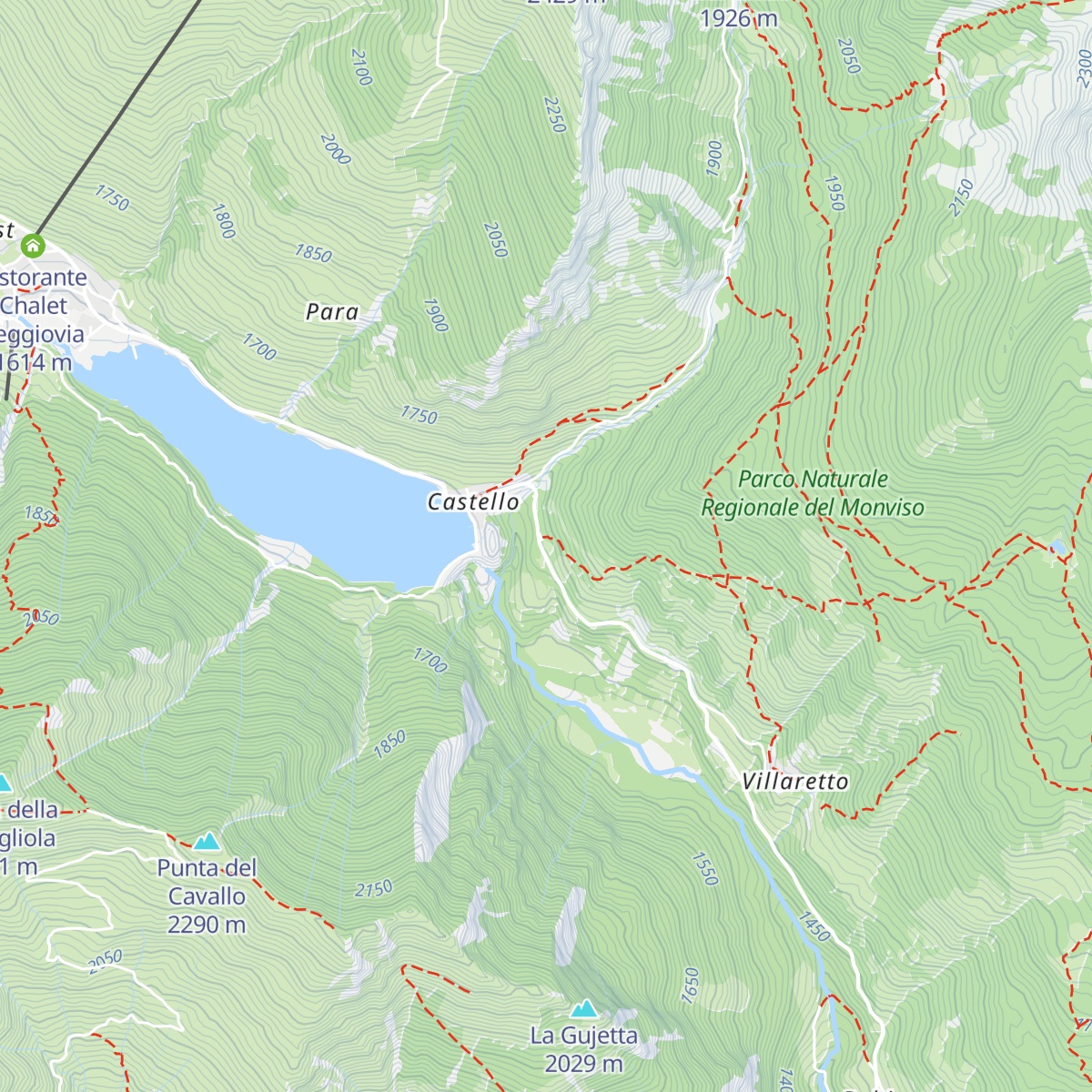 Rifugio Alevè map