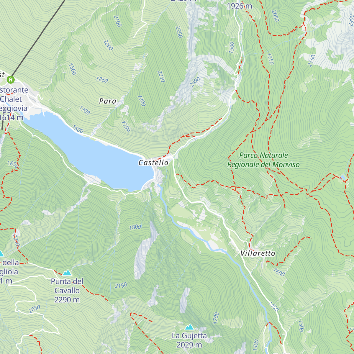 Rifugio Alevè map