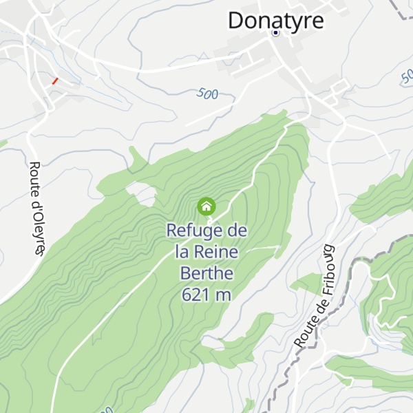 Map of Refuge de la Reine Berthe