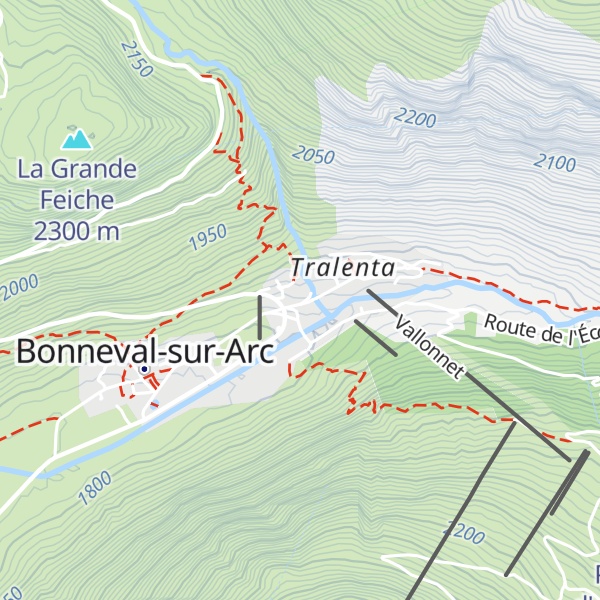 Map of Chalet de Bonneval-sur-Arc