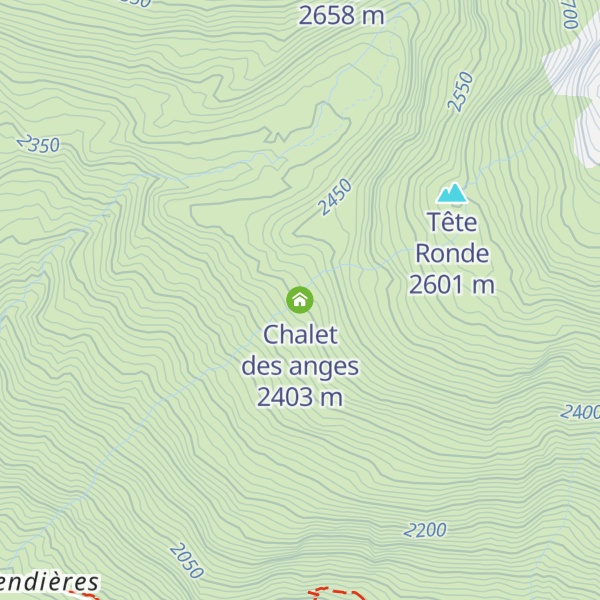 Map of Chalet des anges