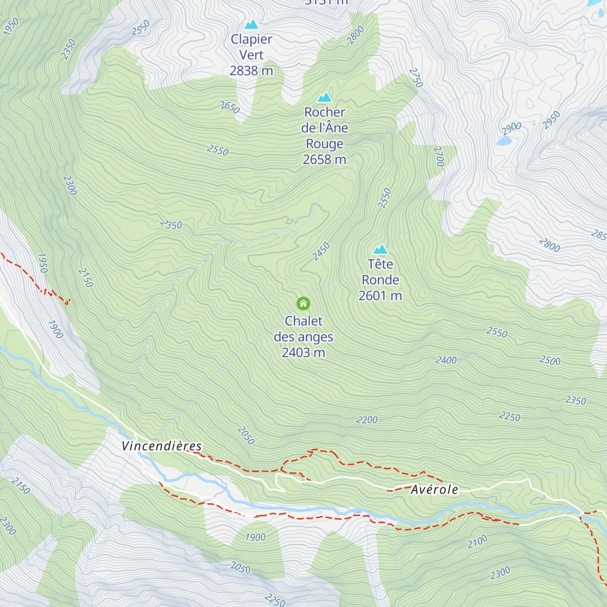 Chalet des anges map