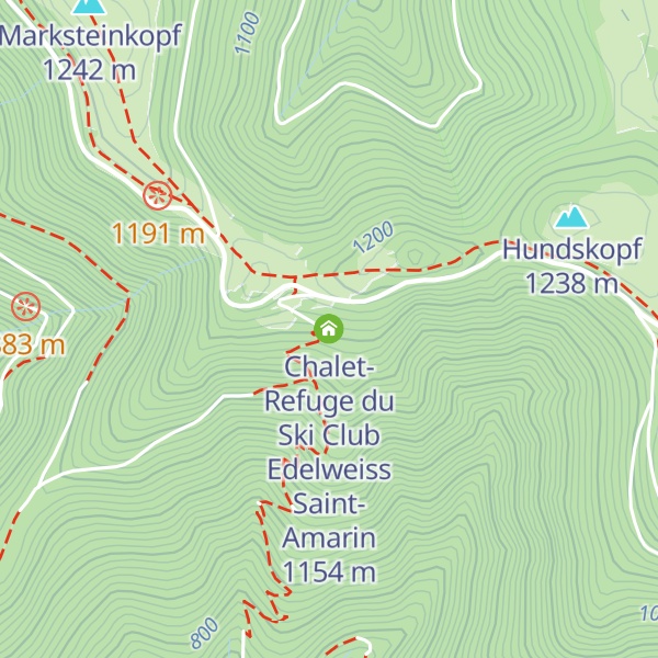 Map of Chalet-Refuge du Ski Club Edelweiss Saint-Amarin