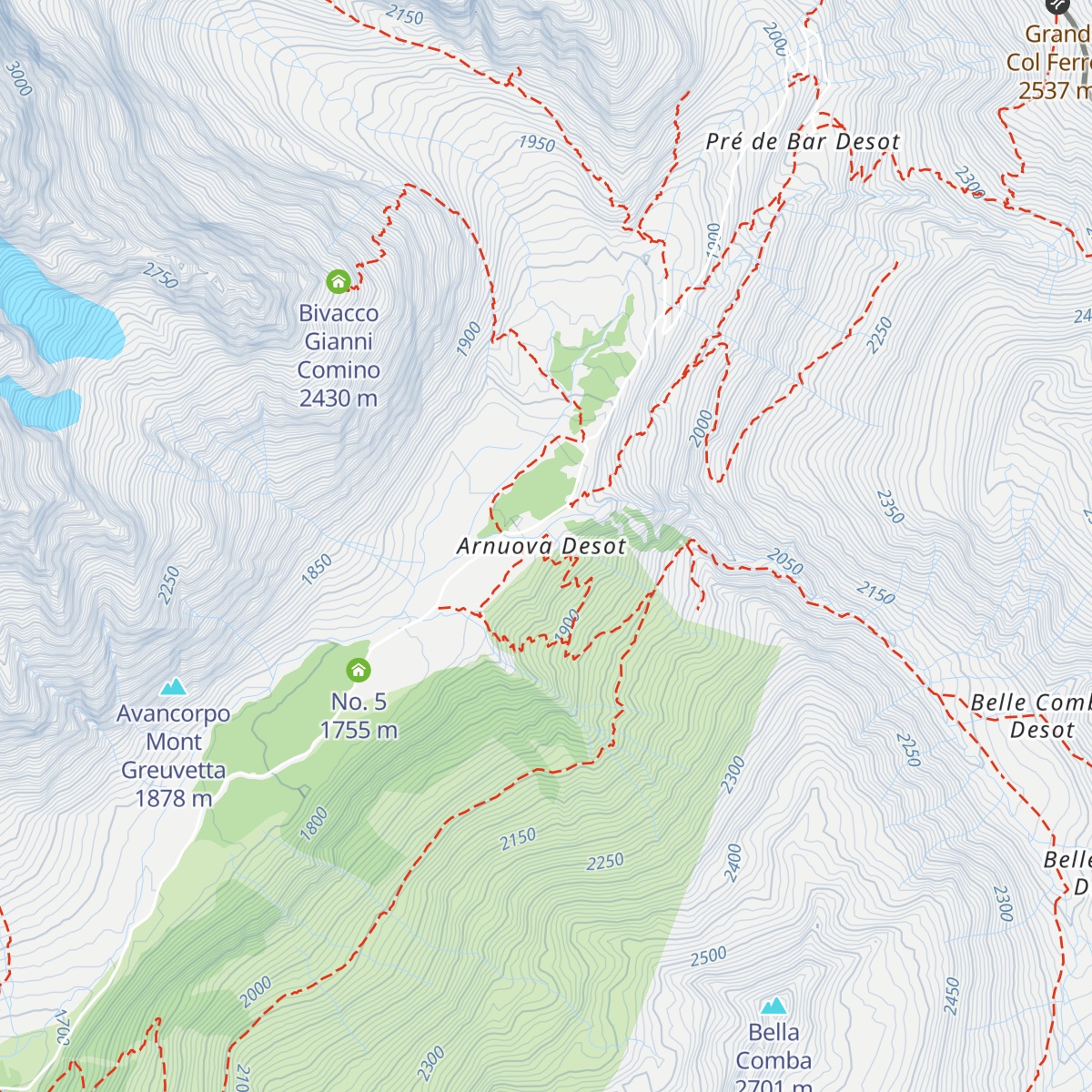 Chalet Val Ferret map