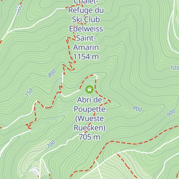 Map of Abri de Poupette (Wueste Ruecken)