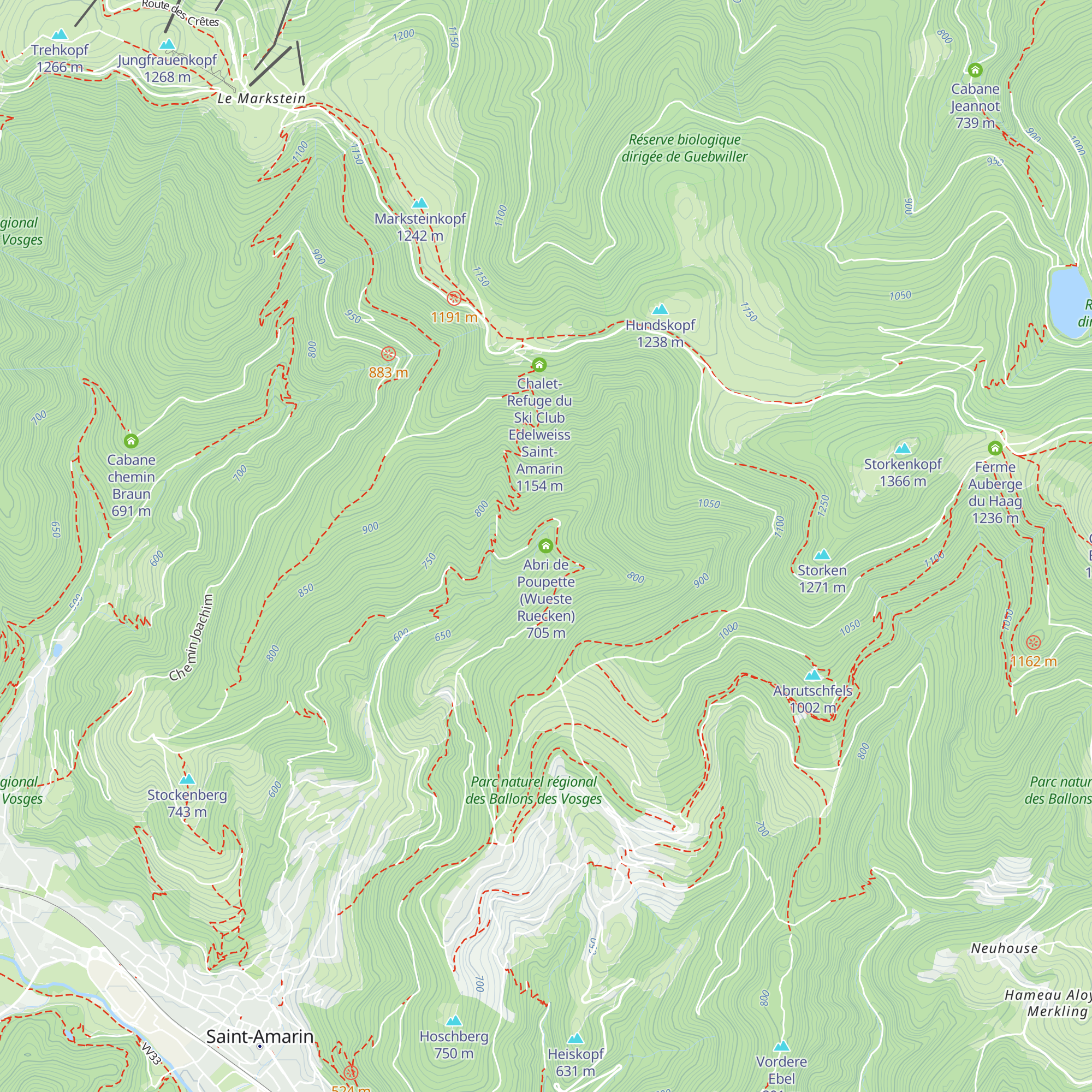 Abri de Poupette (Wueste Ruecken) map