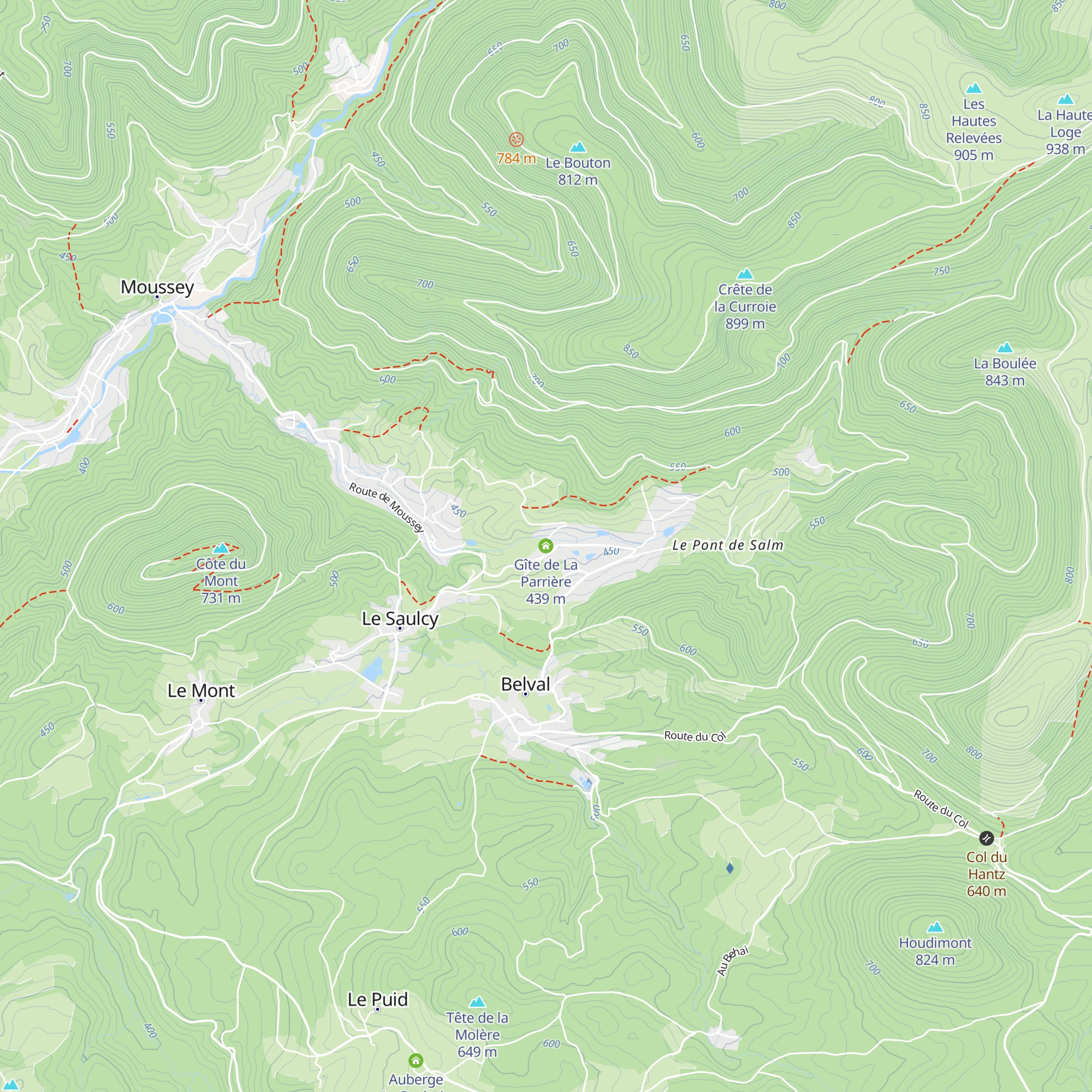 Gîte de La Parrière map