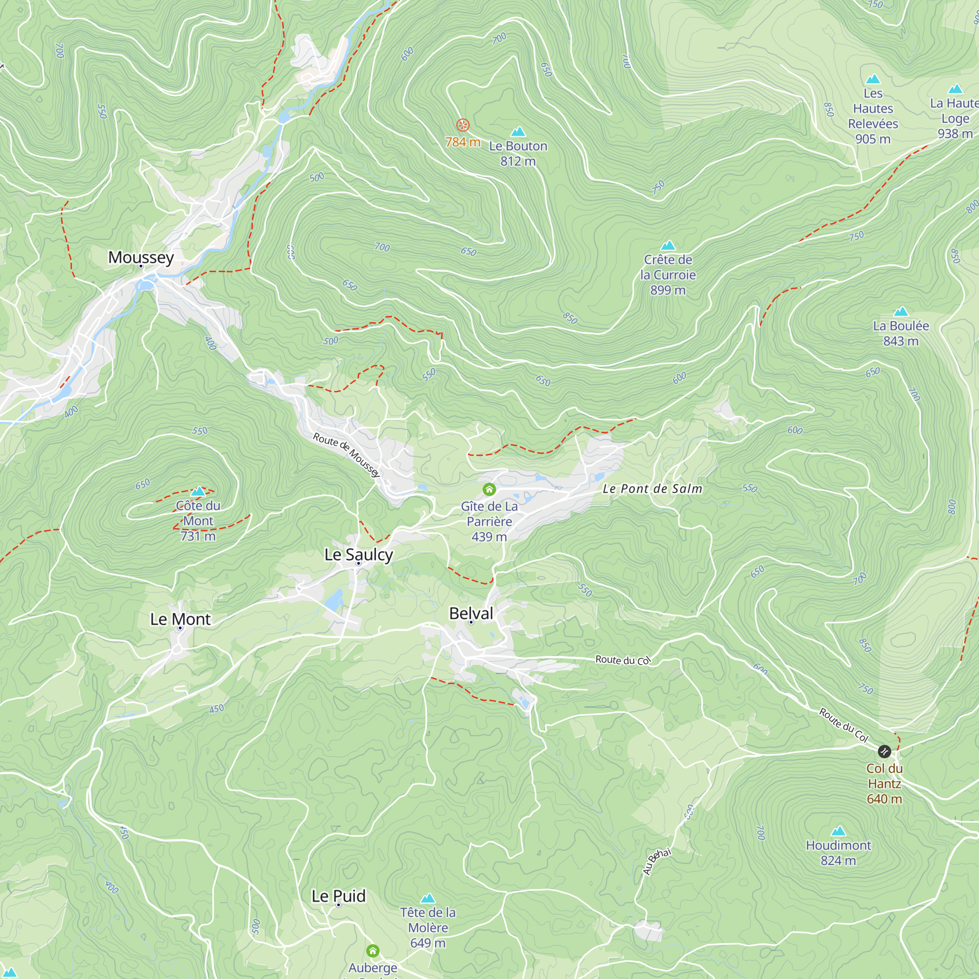 Gîte de La Parrière map
