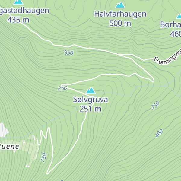 Map of Sølvgruva