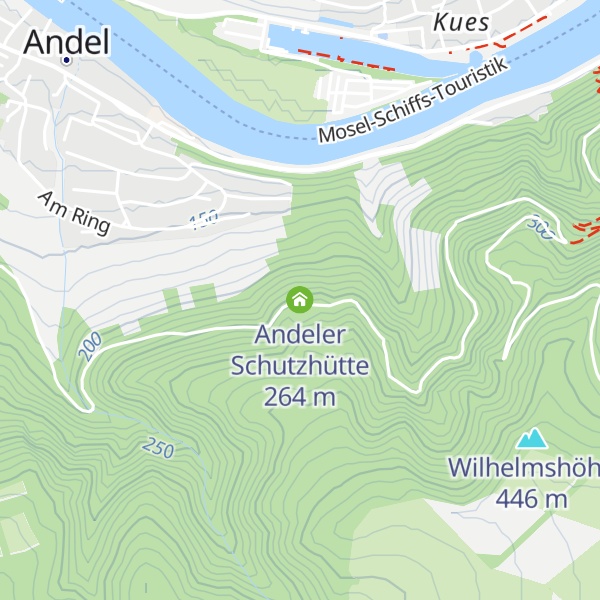 Map of Andeler Schutzhütte