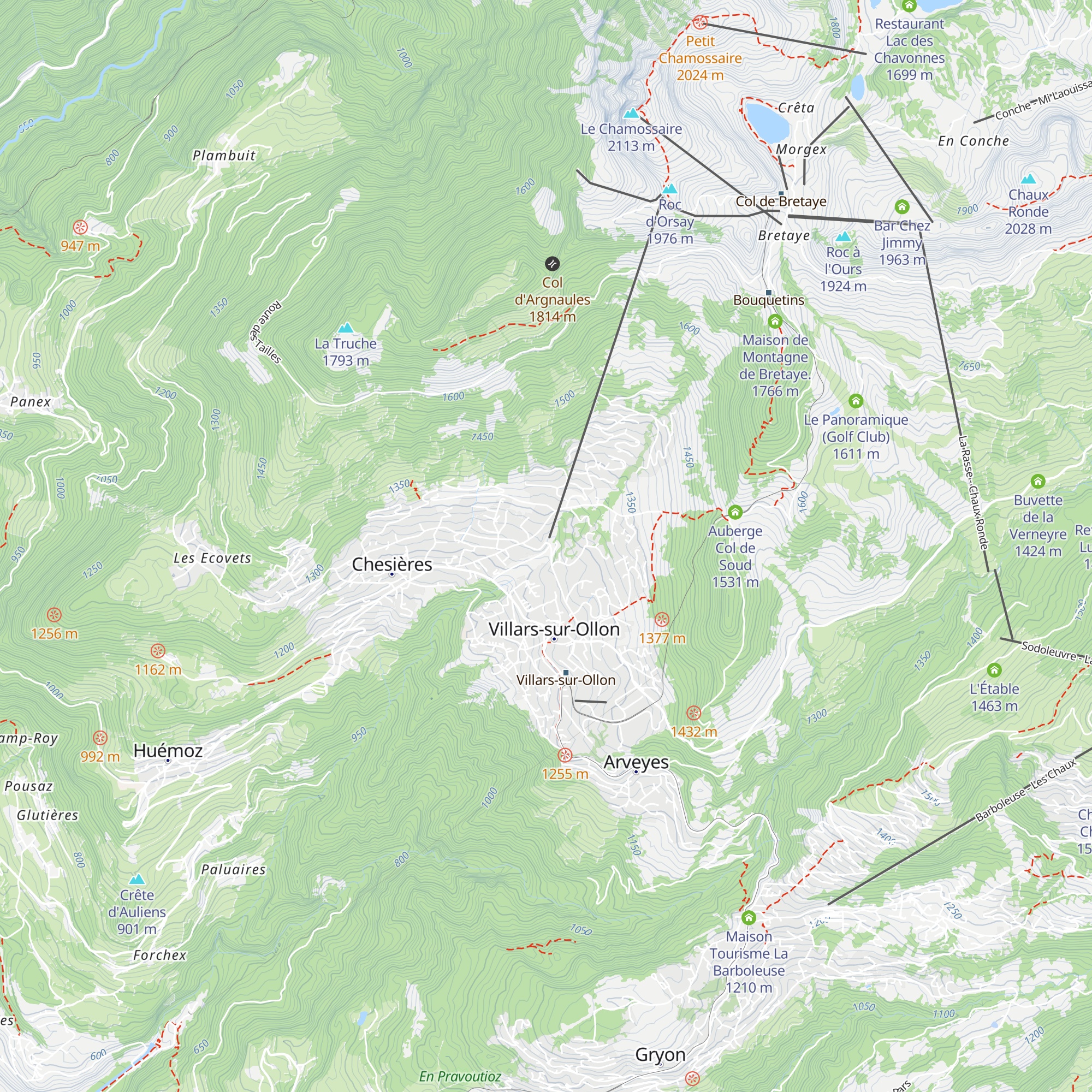 Marché du Terroir des Alpes map