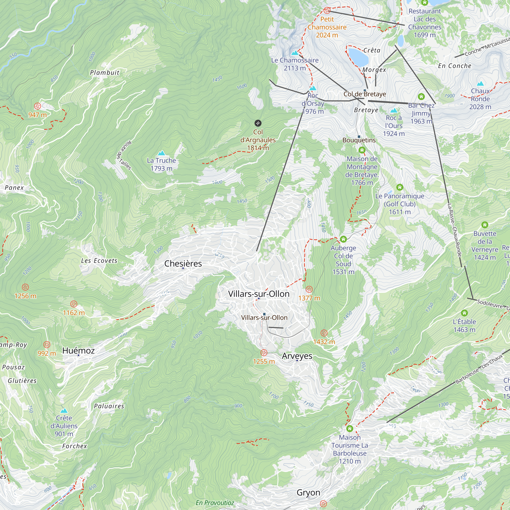 Marché du Terroir des Alpes map