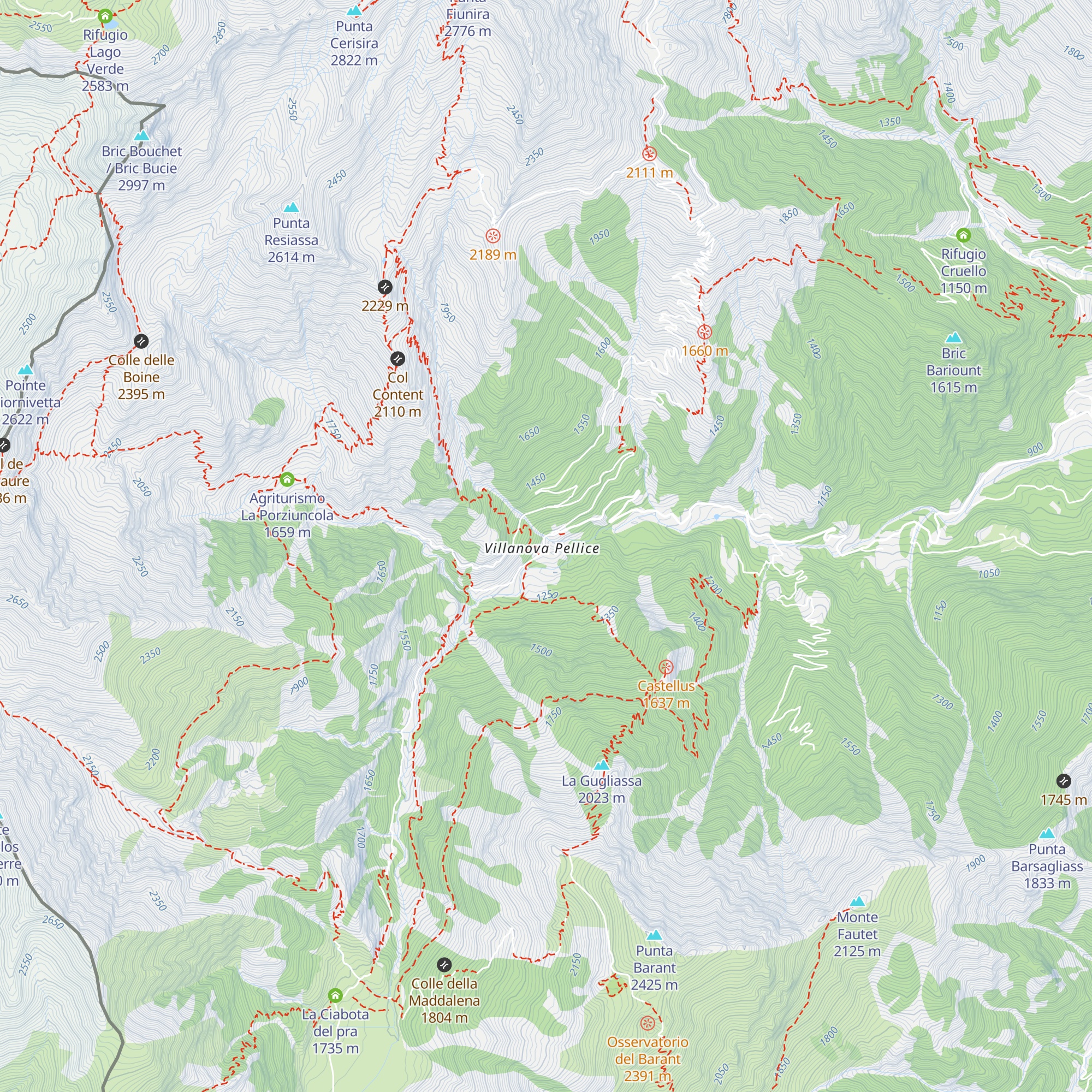 Trattoria Villanova map