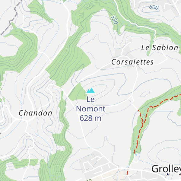 Map of Le Nomont