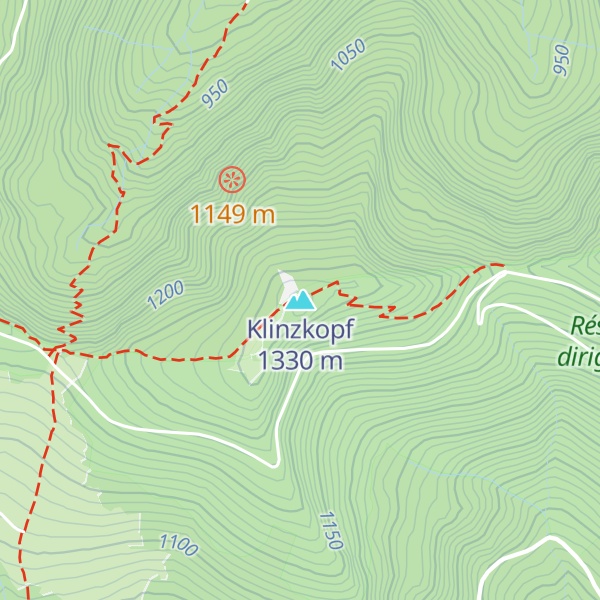 Map of Klinzkopf