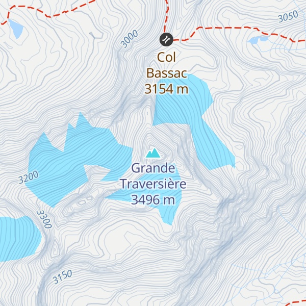 Map of Grande Traversière