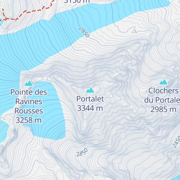Map of Portalet