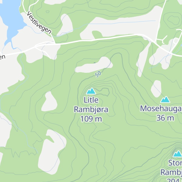 Map of Litle Rambjøra
