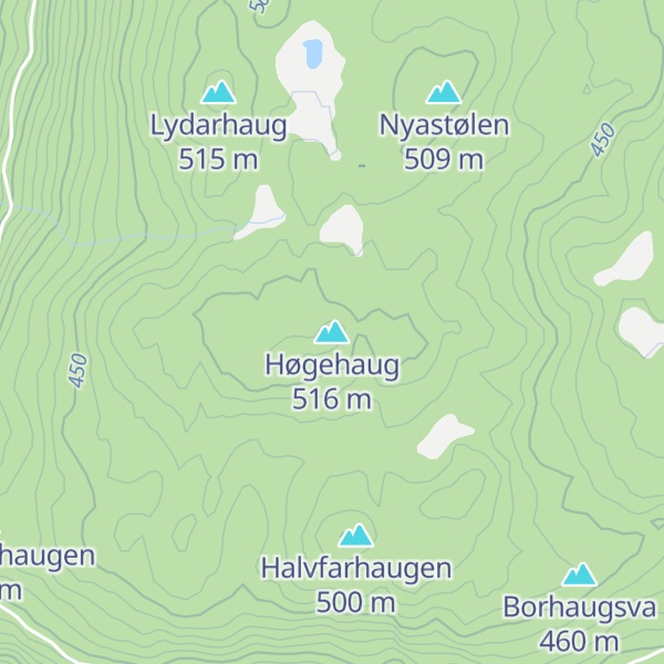 Map of Høgehaug
