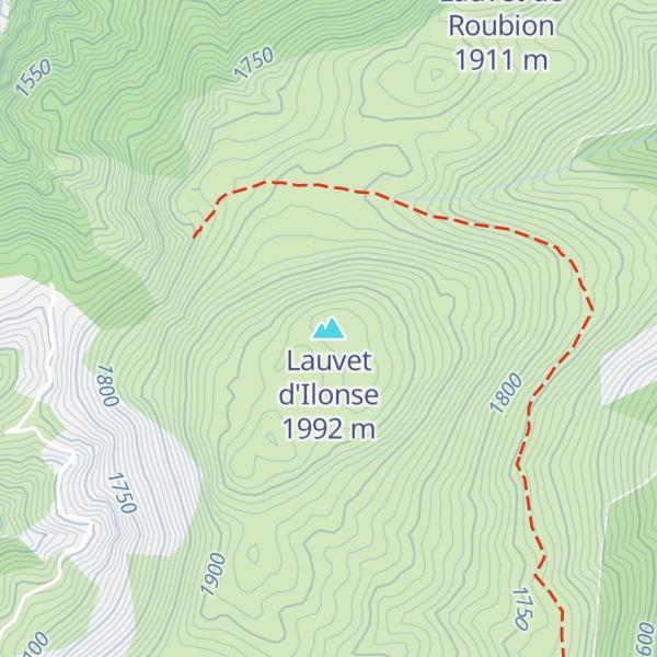 Map of Lauvet d'Ilonse