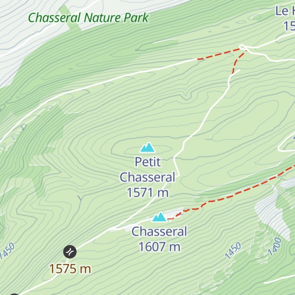 Map of Petit Chasseral