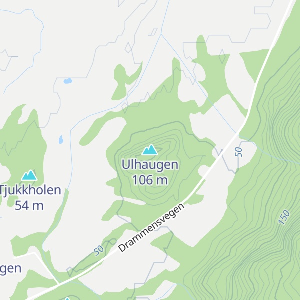 Map of Ulhaugen