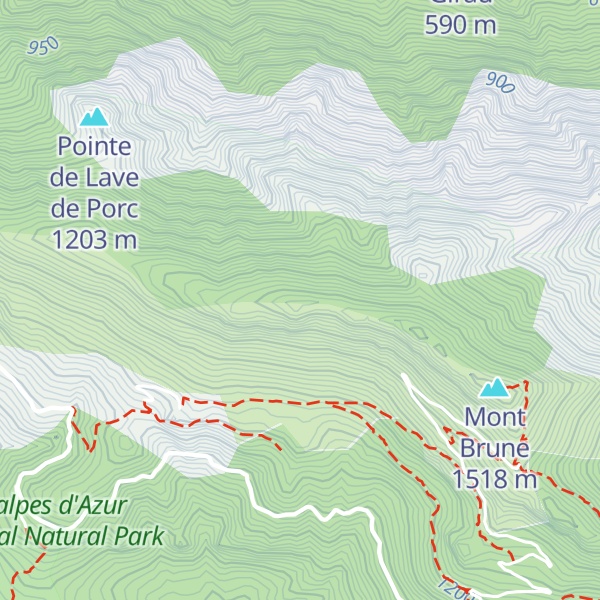 Map of Pointe de Castel