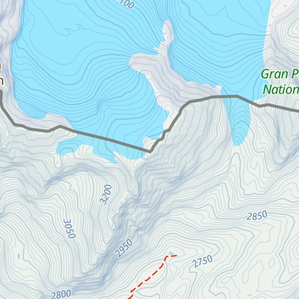 Map of Punta Calabre
