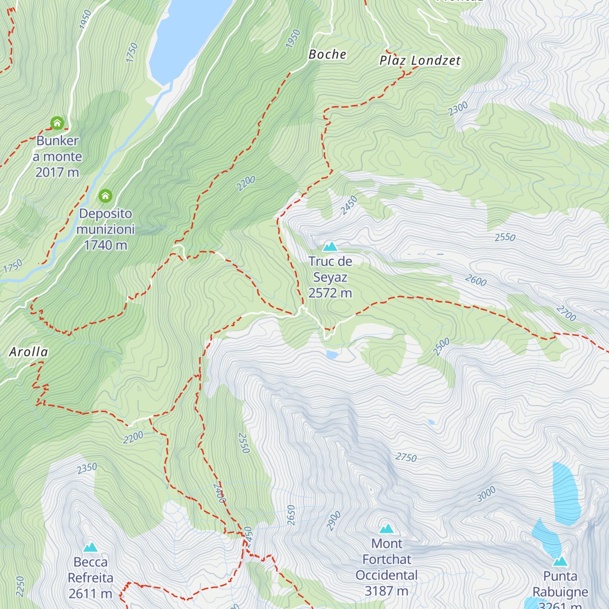Rifugio Chalet de L’Épée map