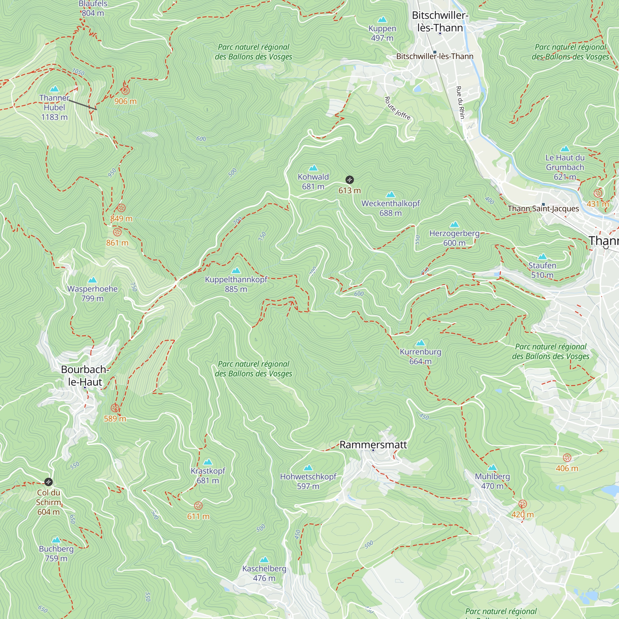 Abri Baumann map