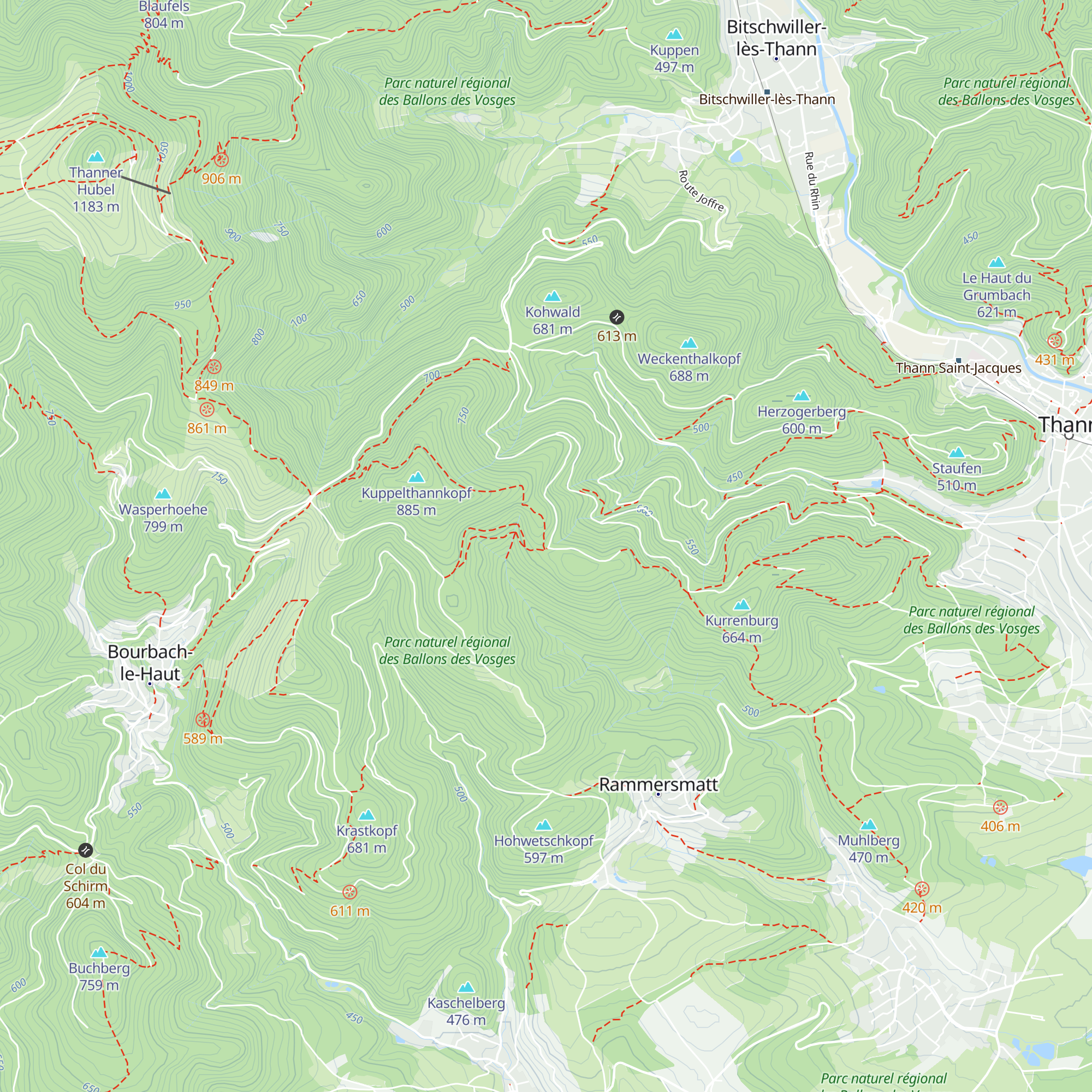 Abri Baumann map