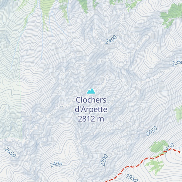 Map of Clochers d'Arpette