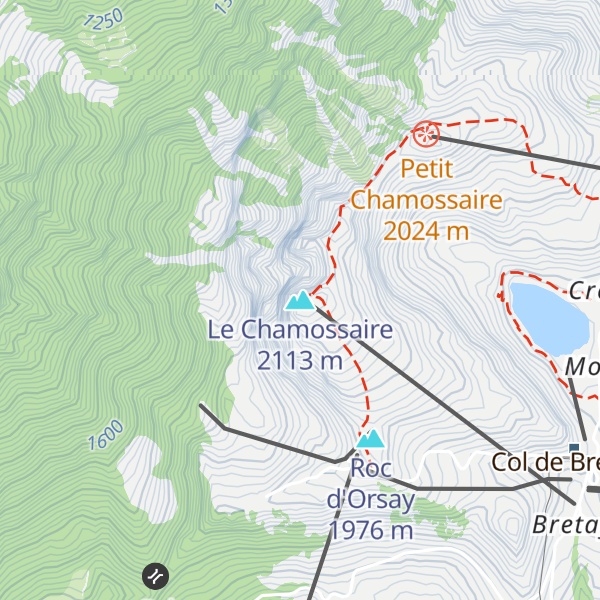 Map of Le Chamossaire