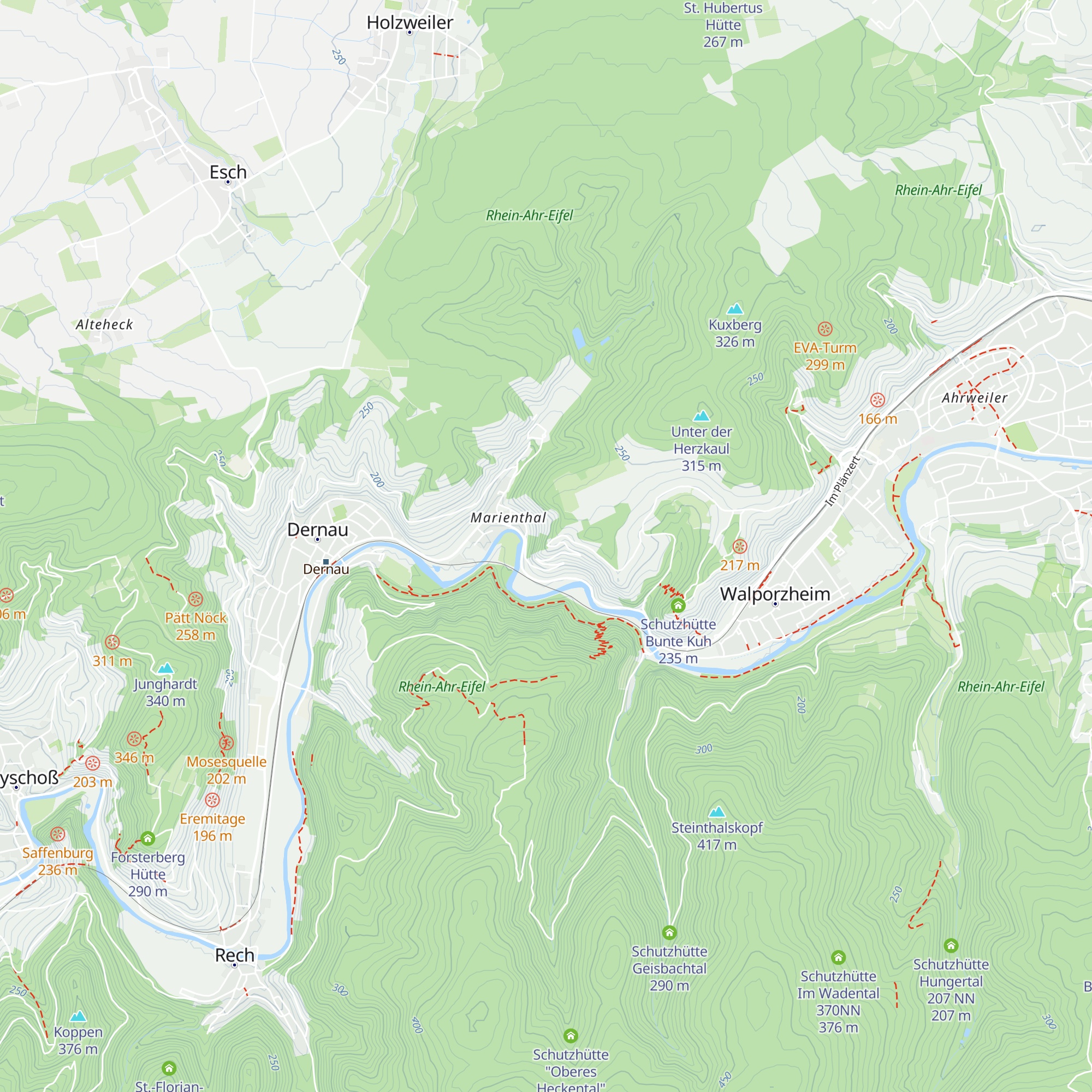 Schutzhütte Trotzenberg map