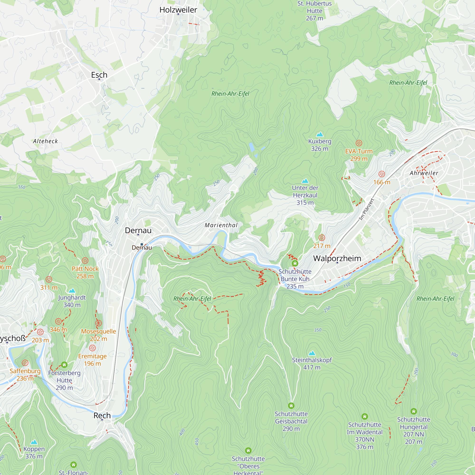 Schutzhütte Trotzenberg map