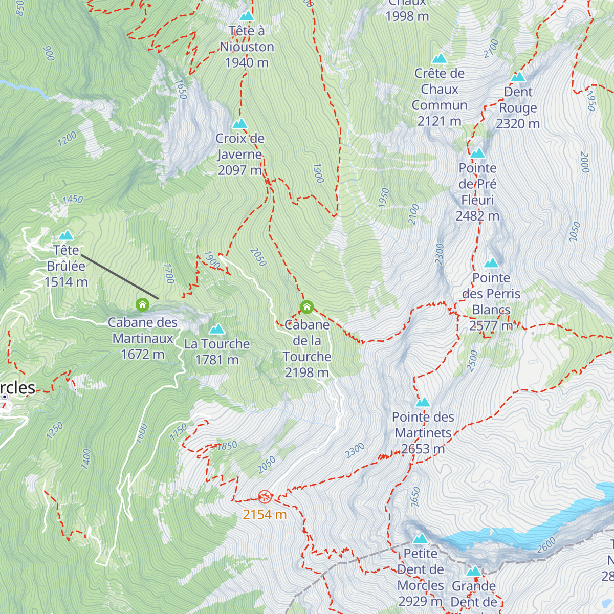 Cabane de la Tourche map