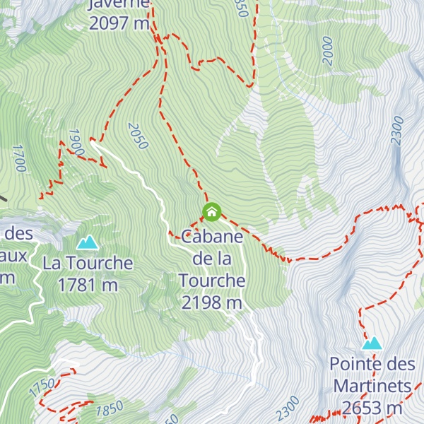 Map of Cabane de la Tourche
