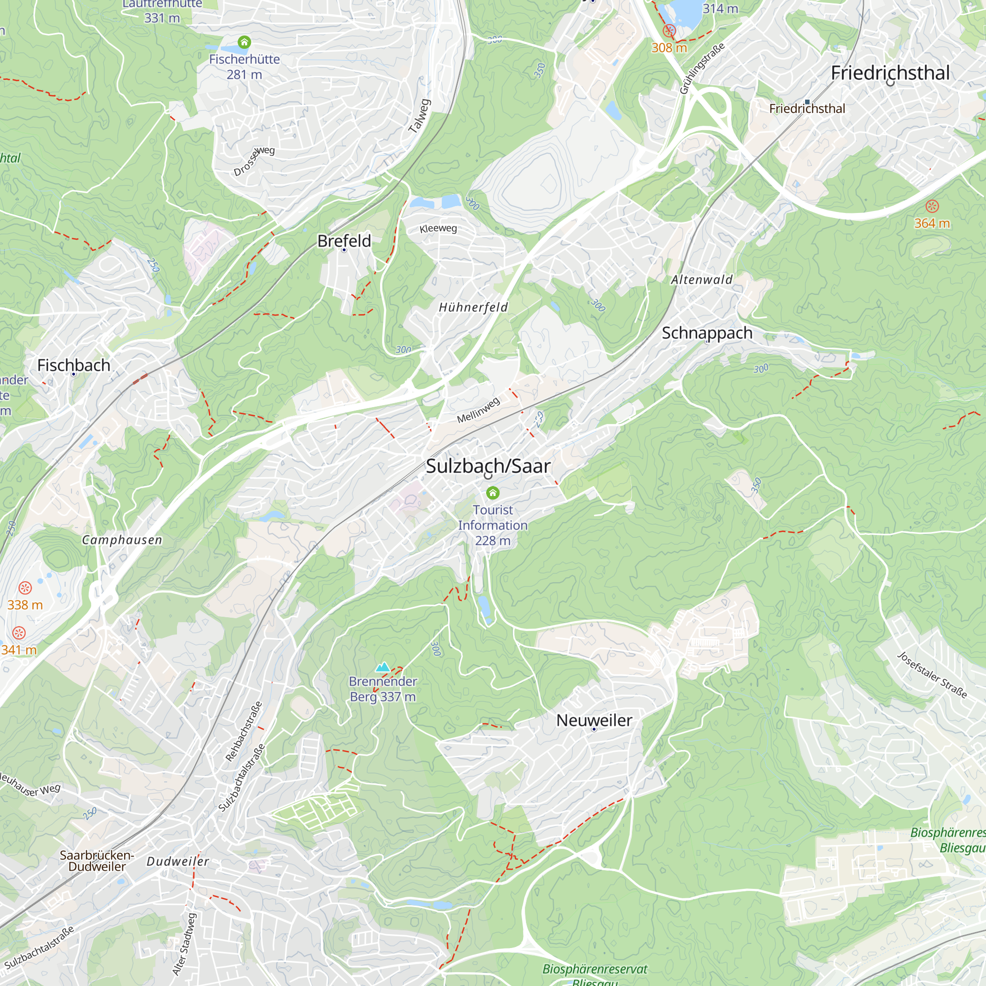 Tourist Information map