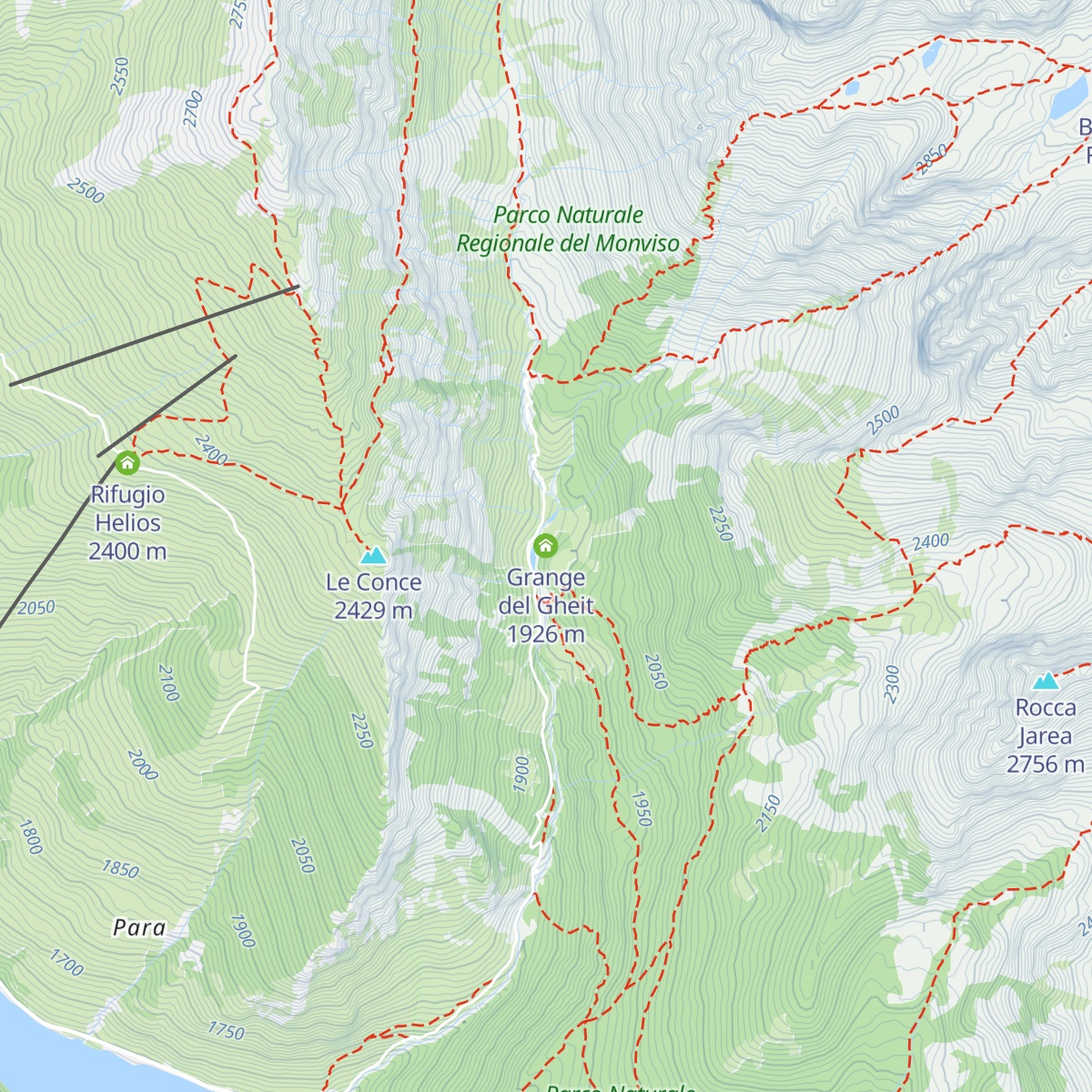 Grange del Gheit map