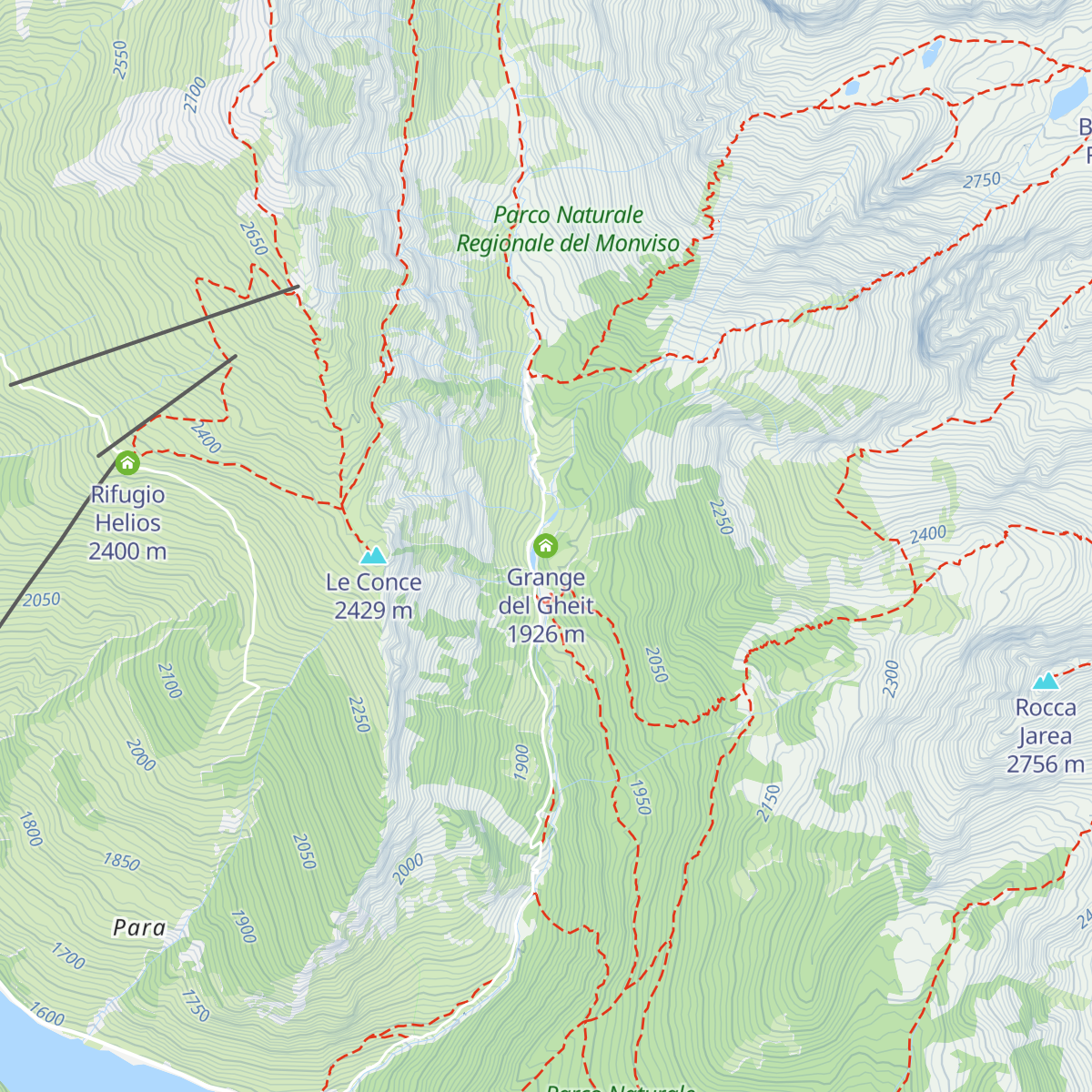 Grange del Gheit map