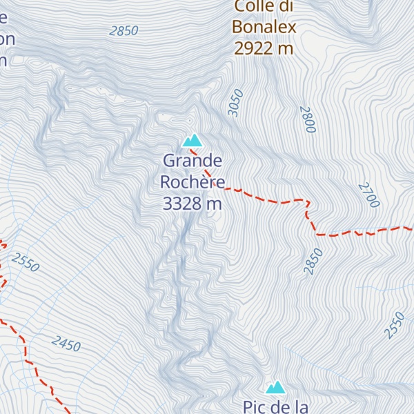 Map of Monte Petite Rochère