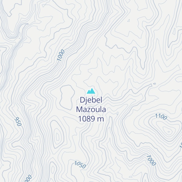 Map of Djebel Mazoula