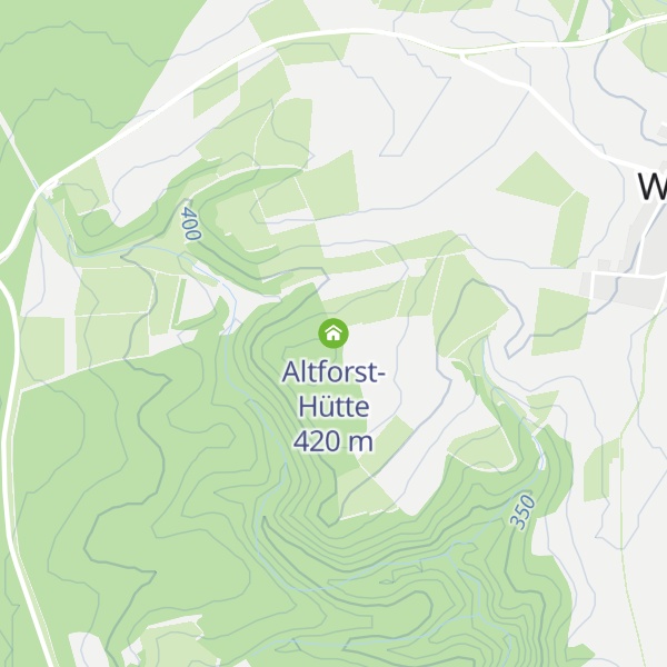 Map of Altforst-Hütte