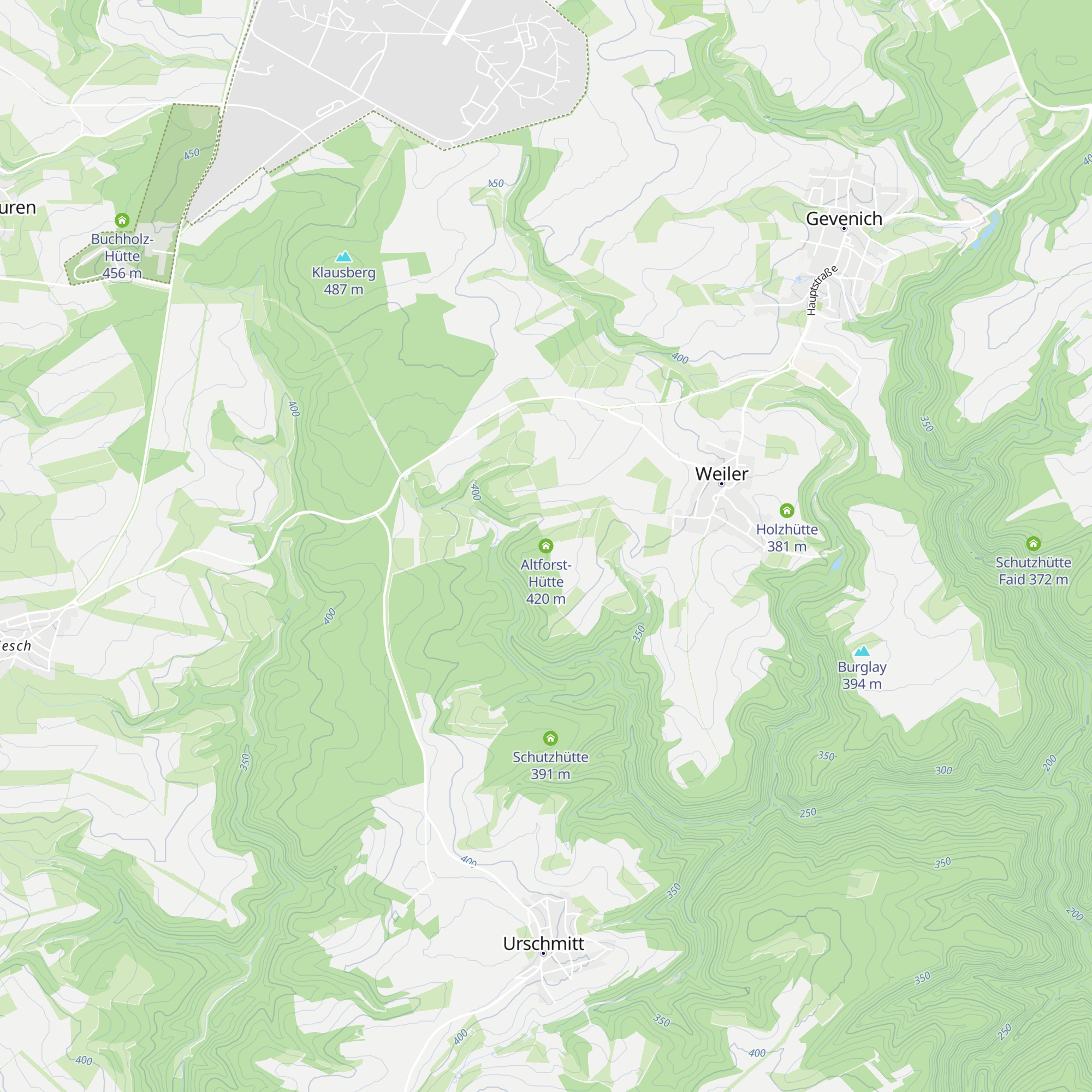 Altforst-Hütte map
