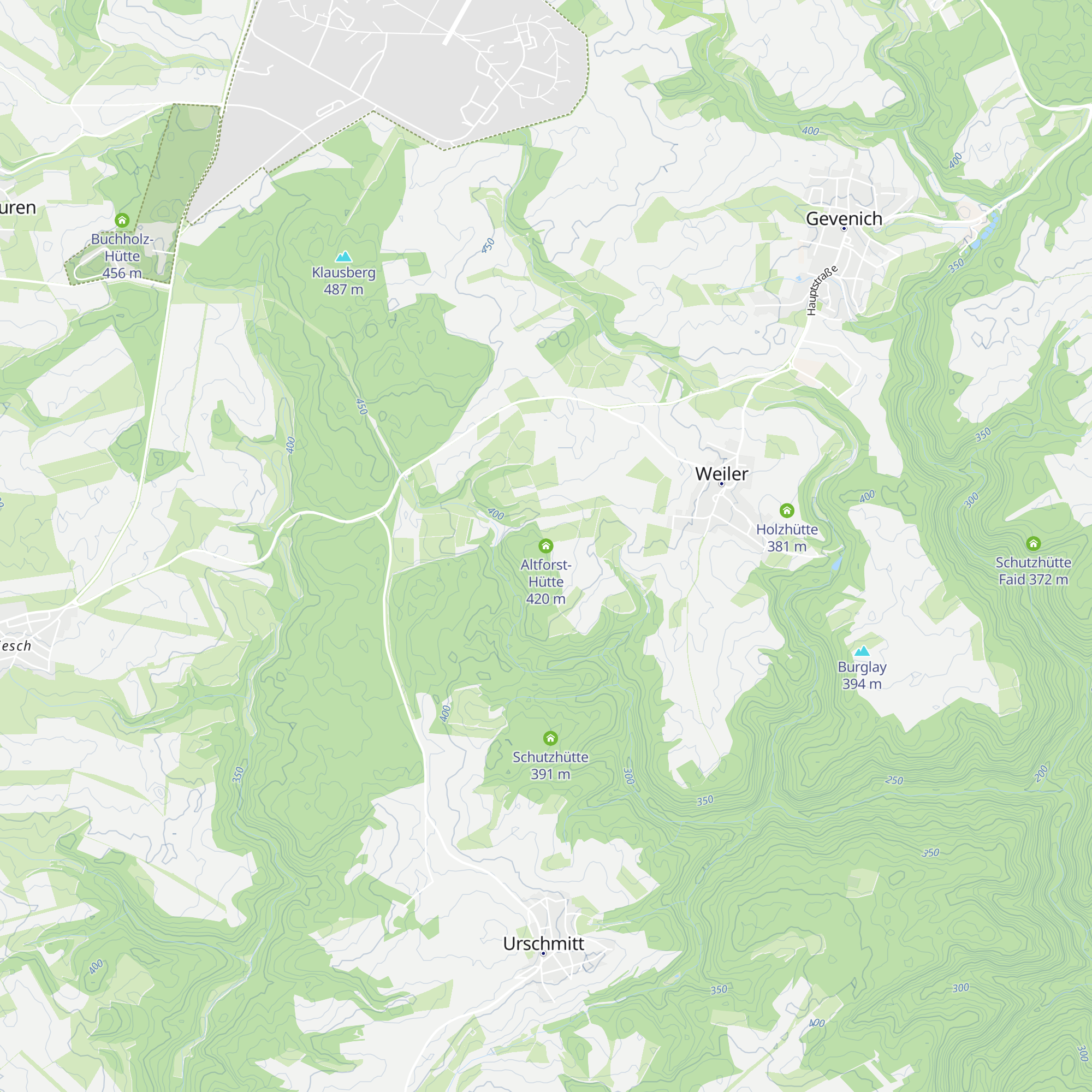 Altforst-Hütte map