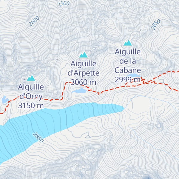 Map of Cabane d'Orny