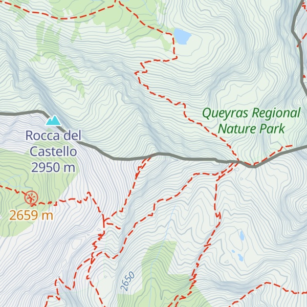 Map of Monte Losetta / Pointe Joanne