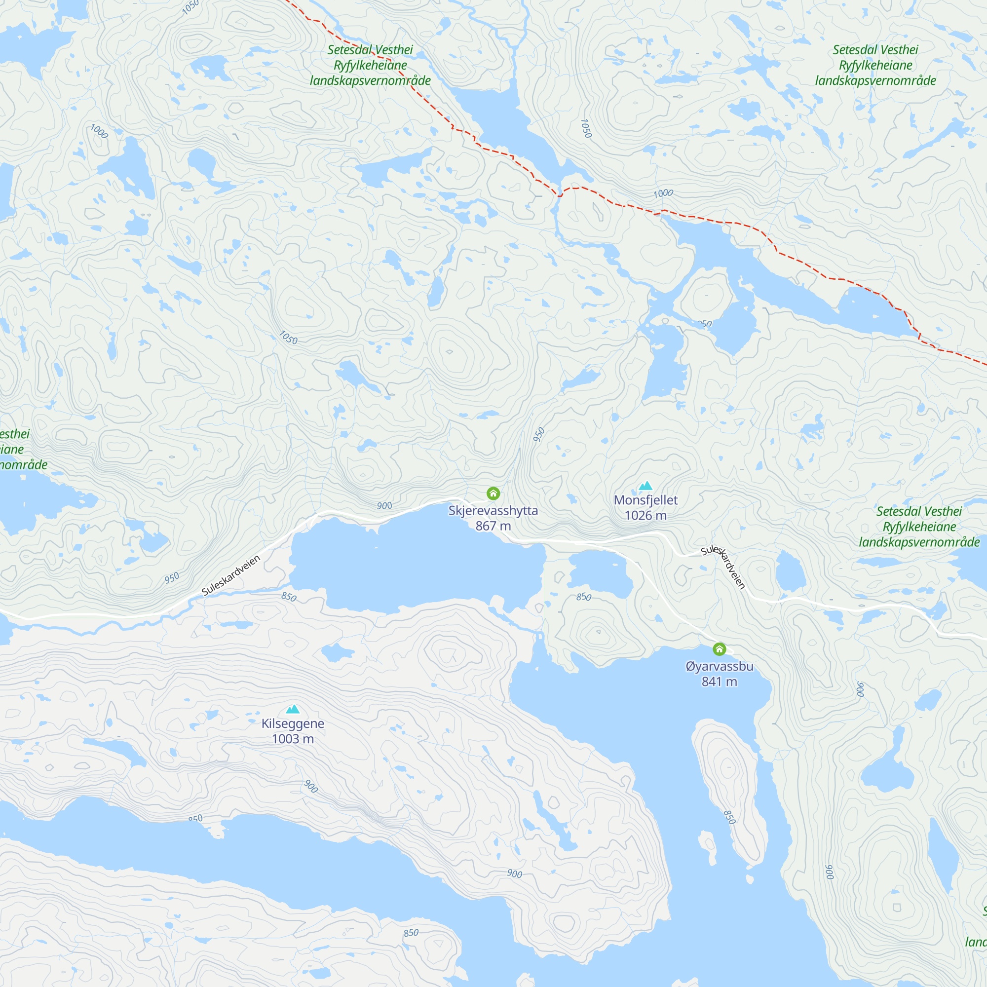 Skjerevasshytta map