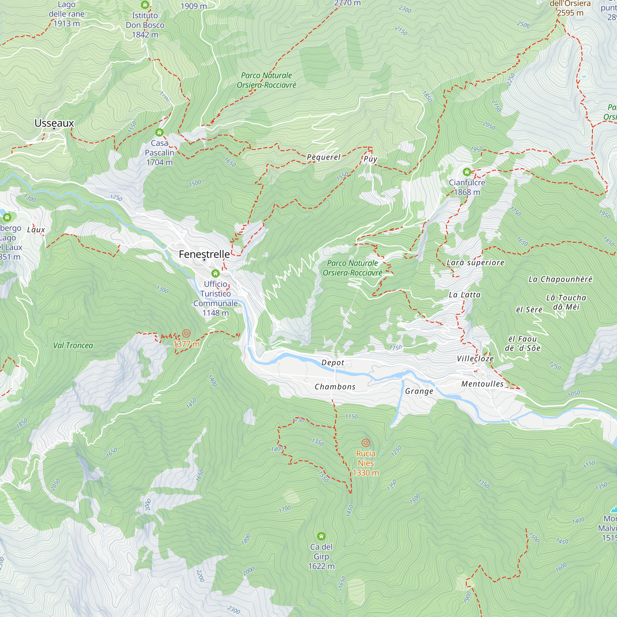 Stazione ottica della Batteria dello Scoglio map