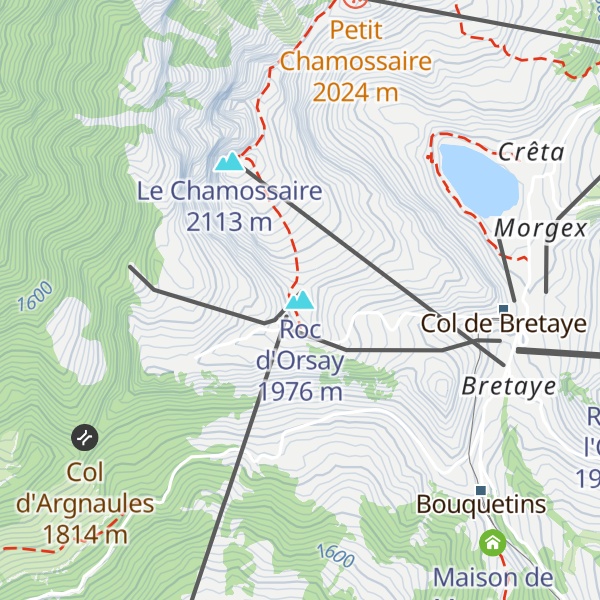 Map of Roc d'Orsay